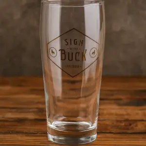 The Sign of the Buck Pint Glass