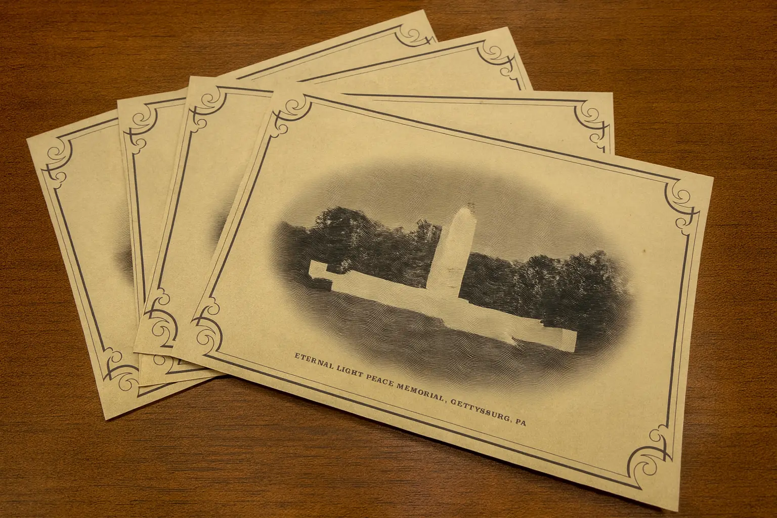Historic Gettysburg Postcard Pack — Set of 4 Vintage-Style Cards